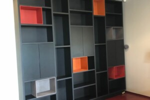 bibliothèque dressing rangement agencement