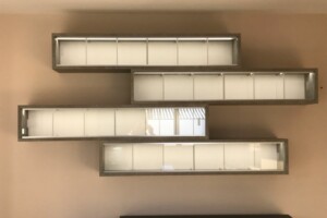 Étagère murale vitrée Led étagère moderne vitrée avec led Lure Luxeuil Belfort