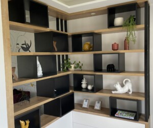 Étagère décorative intérieur double Etagère intérieur double aménagement intérieur